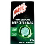 Harpic Power Plus Mountain Pine Deep Clean Toilet Tabs (6 Piece)
